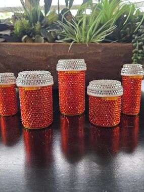 Cute Bedazzeled Medication Bottles - Pick The Size And I will Ship To You!